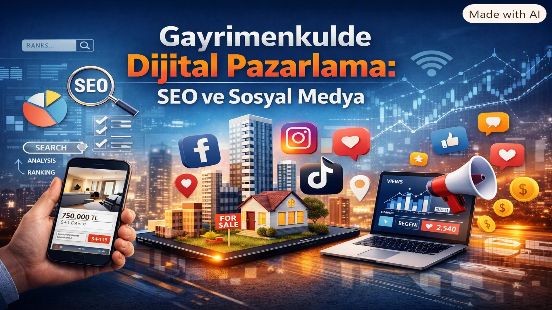 Gayrimenkul Dijital Pazarlama: SEO ve Sosyal Medya
